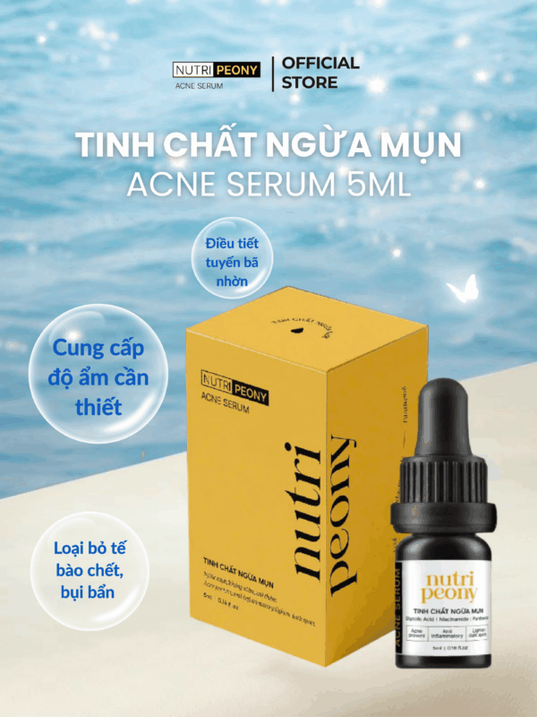 Tinh chất ngừa mụn Nutri Peony 5ml - Làm Đẹp Da - Phục Hồi Da Sần Mụn