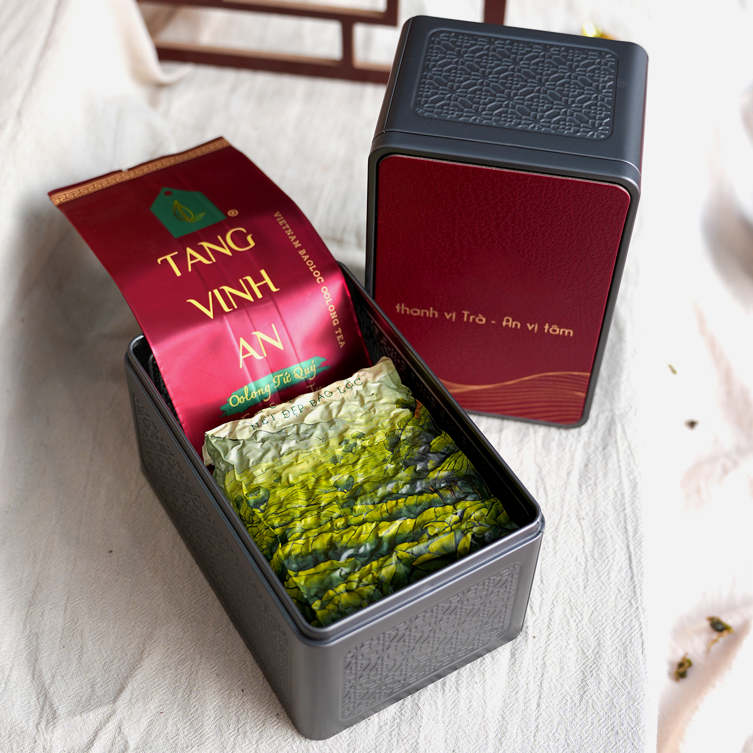 Set Trà Biếu Tặng Thượng Hạng Tặng Phẩm Bộ Set Đỏ - Ảnh 6